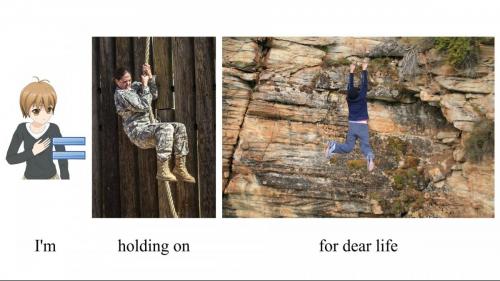 039 I'm holding on for dear life