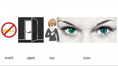 041 won't open my eyes