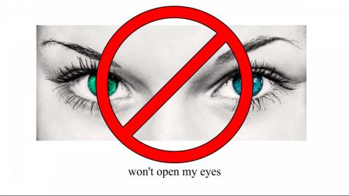 072 won't open my eyes